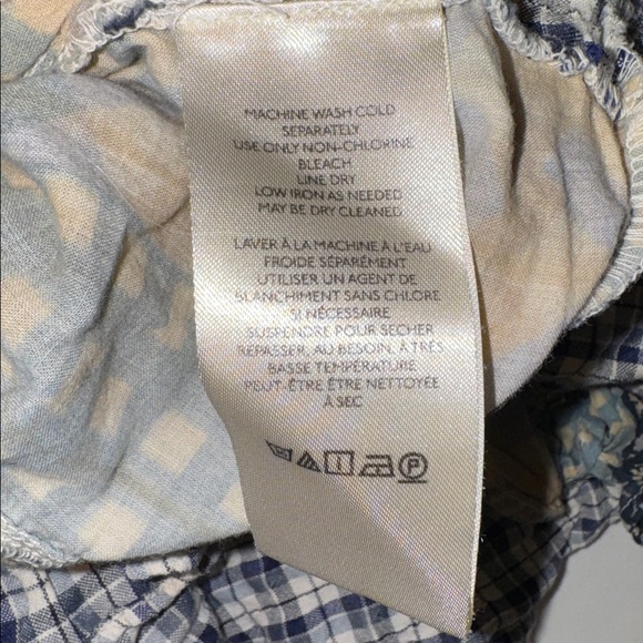 Free People Patchwork Plaid Ruffle Blouse - Picture 5 of 15